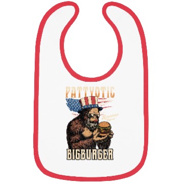 Discover Bigfoot Pattyotic Bigburger Bibs