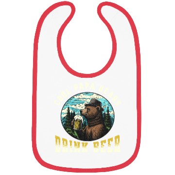 Discover Cool Papa Bears Drink Beer Bibs