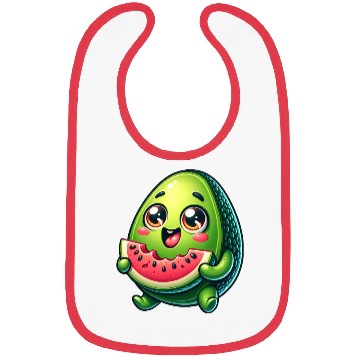 Discover Avocado & Watermelon Sweet Comic Bibs