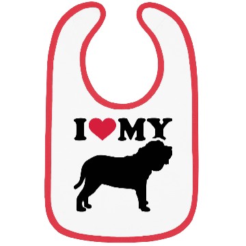 Discover I love my Neapolitan Mastiff Bibs