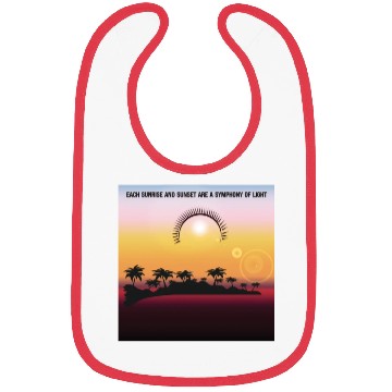 Discover Sunrise and Sunset designs for Life Bibs