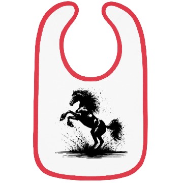 Discover Rising Horse Silhouette Bibs