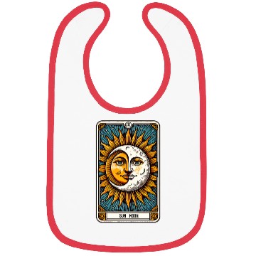 Discover Tarot Card Sun Moon Bibs