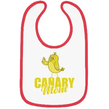 Discover Canary Bird Mom Bibs