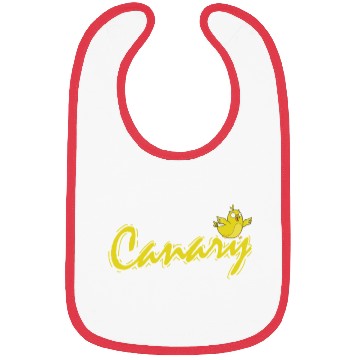 Discover Canary Bird yellow and cute Bibs