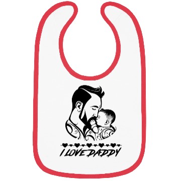 Discover I Love Daddy Bibs - Show Dad You Care
