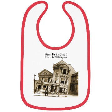 Discover San Francisco 1906 Earthquake Illustration URM Bibs