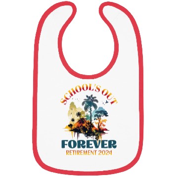 Discover School's Out Forever Teacher Retirement 2024 Bibs