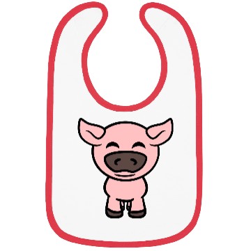 Discover Little cute piggy pig piglet cartoon animal love Bibs