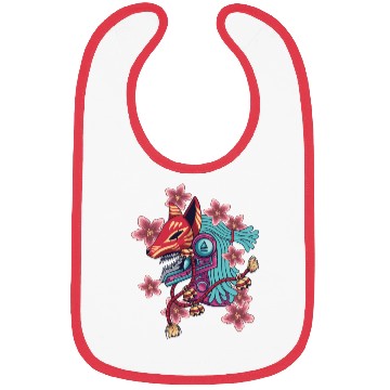Discover Blue Samurai Deer Spirit Bibs