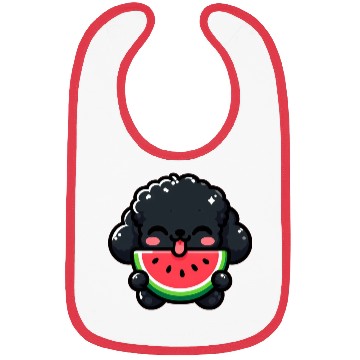 Discover Summery Poodle with Watermelon Bibs