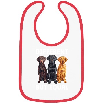 Discover Labrador Dogs DIFFERENT BUT EQUAL Labrador Bibs