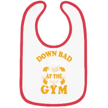 Discover Down Bad Crying At The Gym Bibs