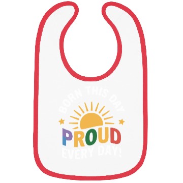 Discover Birthgay Gay Pride Flag Pride Month Equal Rights Bibs