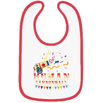 Discover Human Cannonball Circus Costume Theme Party Bibs