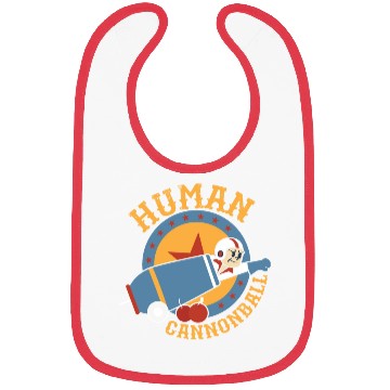 Discover Human Cannonball Theme Party Circus Costume Bibs