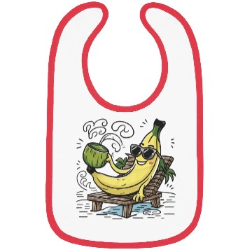 Discover Tropical Paradise: Tranquil Beach Sunset Bibs