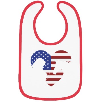 Discover American Flag Horse lover for girls & women Bibs