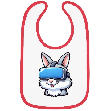 Discover VR Gamer Bunny: Digital Gaming Adventure Bibs