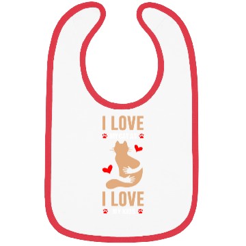 Discover Cat I Love My Cat Bibs