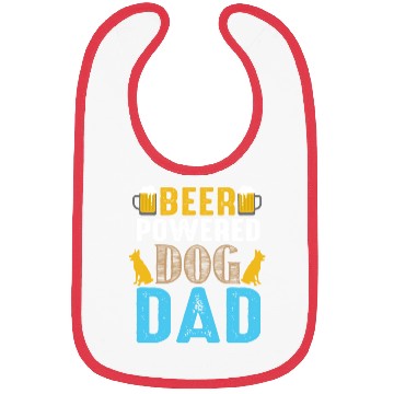 Discover Bear powered dog dad Bibs