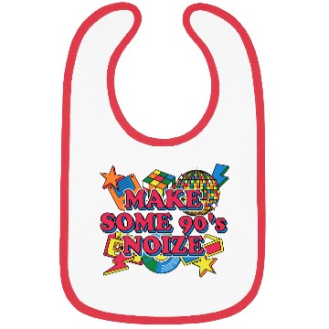 Discover 90s Cool 1990 Chill Retro Vintage Music Bibs