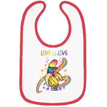 Discover Pride Month | Love is Love Rainbow Bibs