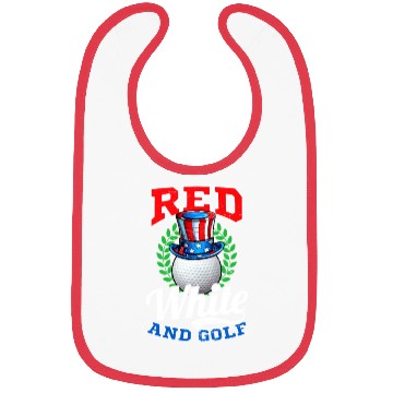 Discover 4th Of July Golf Red White And Golf Bibs