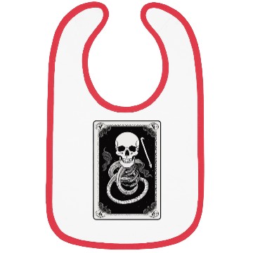 Discover Skull Tarot Card Reader Astrology Occult Bibs