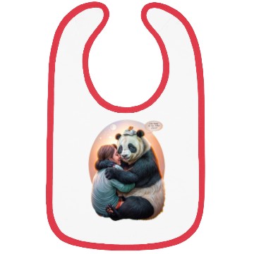 Discover Panda Embrace Bibs