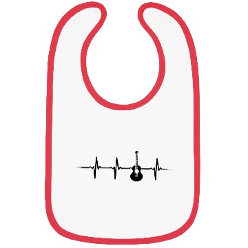 Discover Acoustic Guitar Heartbeat Bibs
