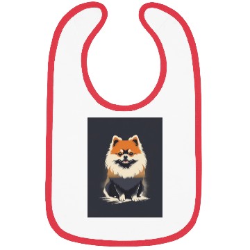 Discover Pomeranian Dog 2 - Japanese Old Vintage Bibs