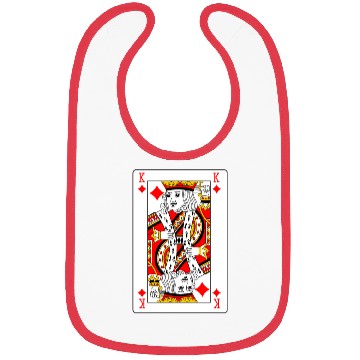 Discover King of Diamonds Playing Card Bibs