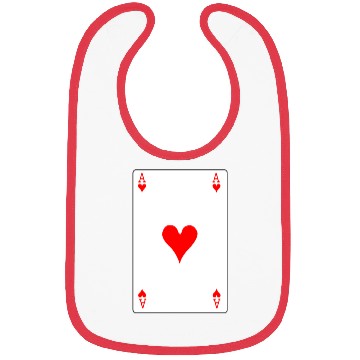Discover Hearts Playing Card Bibs