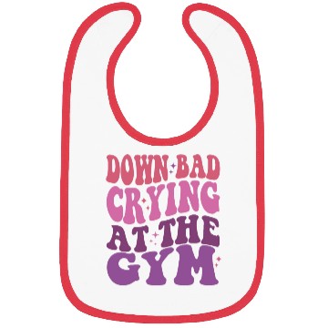 Discover Down Bad Crying At The GYM Workout Training Bibs