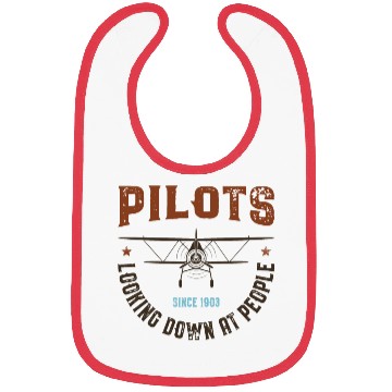 Discover Pilots Looking Down at People Bibs
