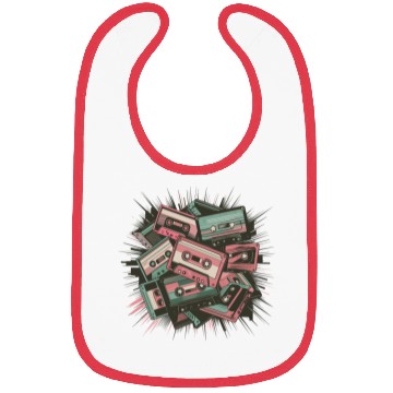 Discover 80s Retro Cassette Classic Cassette Tape for a Bibs