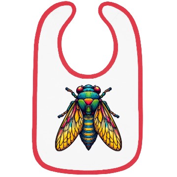 Discover Colorful Cicada Insect Great Eastern Brood Cicada Bibs