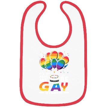 Discover Birthgay Gay Pride Flag Pride Month Equal Rights Bibs