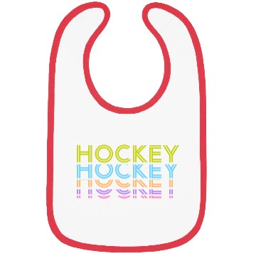 Discover Hockey Colorful Typography Bibs