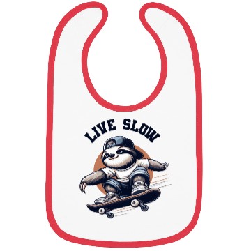Discover Skate Slow: Urban Sloth Skater Bibs