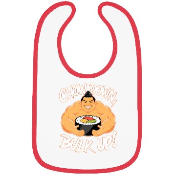 Discover Sumo Wrestler Eating Sushi Bibs