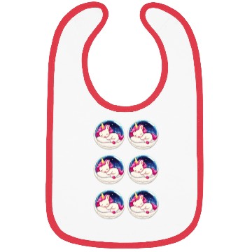 Discover Unicorn sticker set Bibs