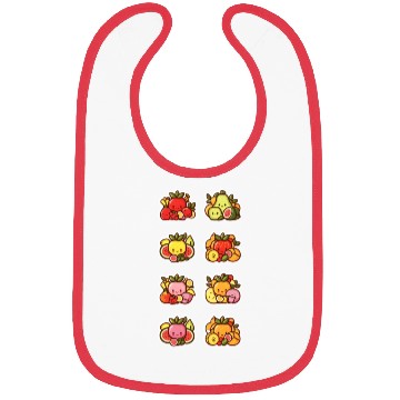 Discover Sweet fruit sticker set Bibs