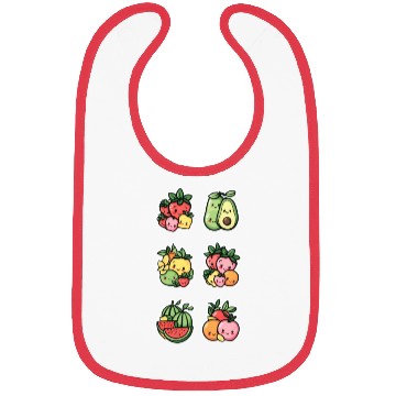 Discover Sweet fruit sticker set Bibs