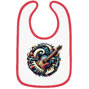 Discover Rhythmic Echoes: The Artistic Symphony Bibs