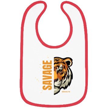 Discover Black Illustrative Savage Bibs