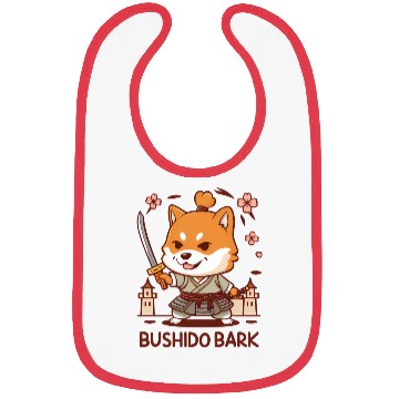 Discover Chibi Shiba Inu Samurai Bibs