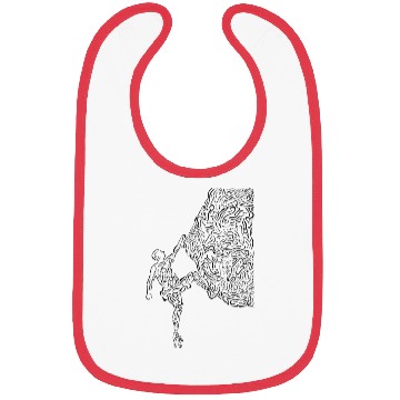 Discover Bouldering Rock Climber Nature Sport Drawing Climb Bibs