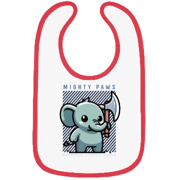 Discover Born To Fight Elephant Bibs
